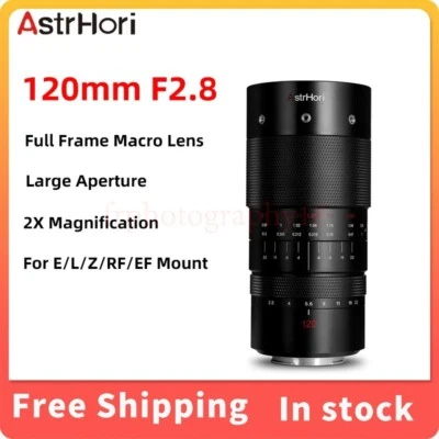 AstrHori 120mm F2.8 Macro 2X Manual Full Frame Prime Large Aperture Lens fr Sony - Image 1 of 4