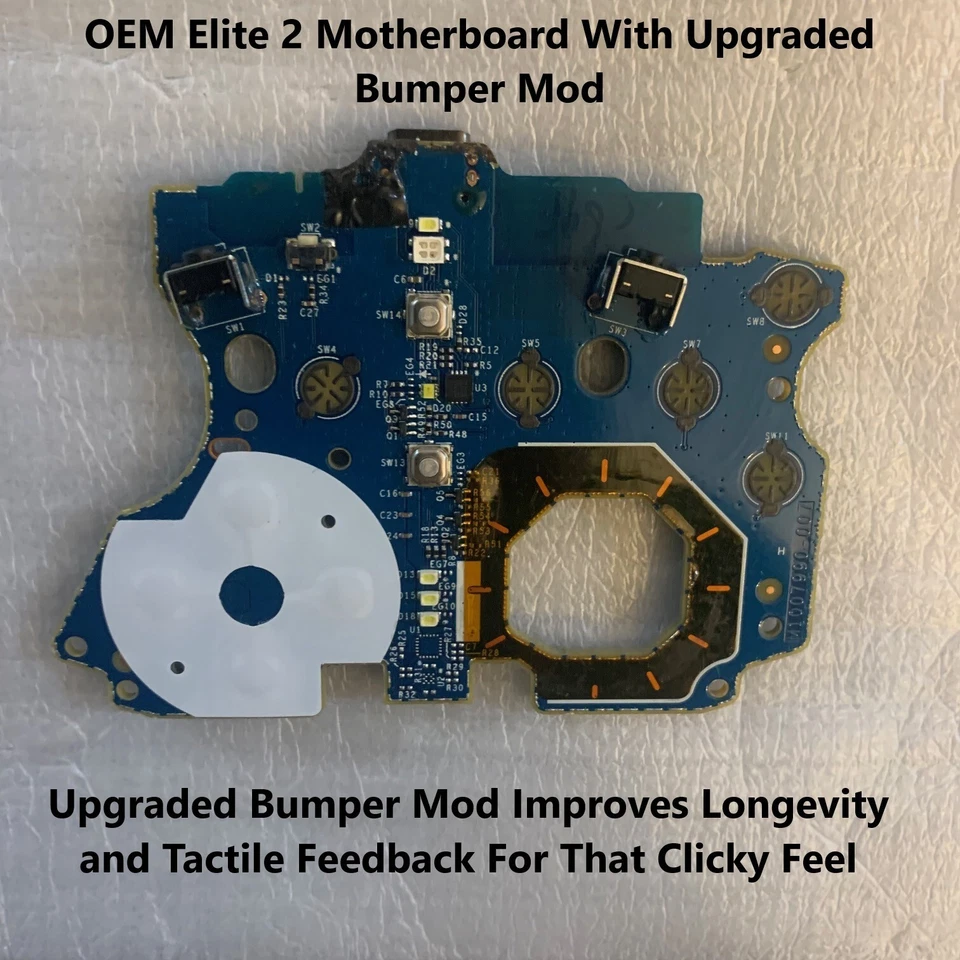 Xbox Elite Series 2 Controller Replacement Motherboard With Upgraded Bumper Mod - Image 1 of 4