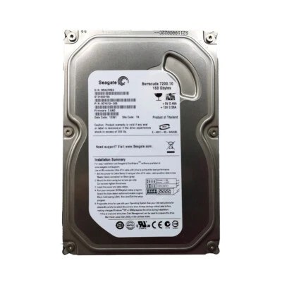 Seagate 160GB ST3160215A 7200RPM IDE ATA-100 3.5" Desktop HDD Hard Disk Drive - Image 1 of 4