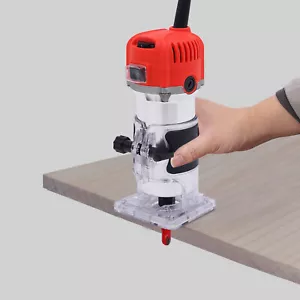  6.35mm Oberfräse Holzfräsen Kompakt Holz Feste Basis Router 800W 220V - Bild 1 von 17