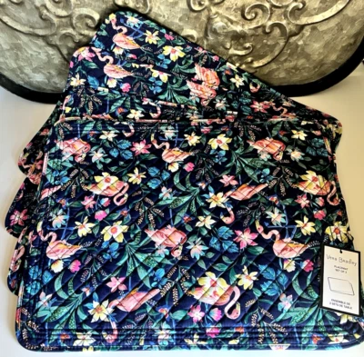 VERA BRADLEY~Quilted Placemats~FLAMINGO GARDEN~Set of 4~RARE & RETIRED~BNWT! - Image 1 of 2