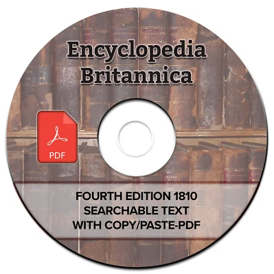 ENCYCLOPEDIA BRITANNICA-FOURTH 4th EDITION 1810-ALL Volumes-Reference Book-DVD Foto 1 de 4