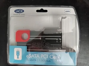 1 x LaCie eSATA PCI Karte - Nagelneu, nie benutzt - Bild 1 von 2