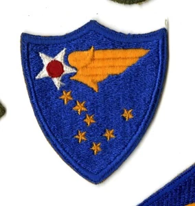 Alaska Air Command White Back Patch Cut Edge Vintage - Picture 1 of 2