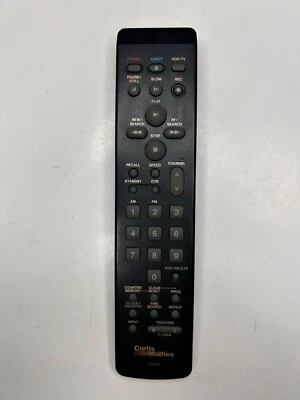 Curtis Mathes VSQS1034 / GV740 VCR Remote Control, Black - OEM - Image 1 of 4