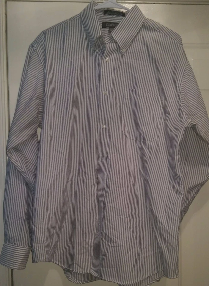 Camisa Croft & Barrow Hombre Talla 16.5 36 Azul Blanco Rayas Foto 1 de 3