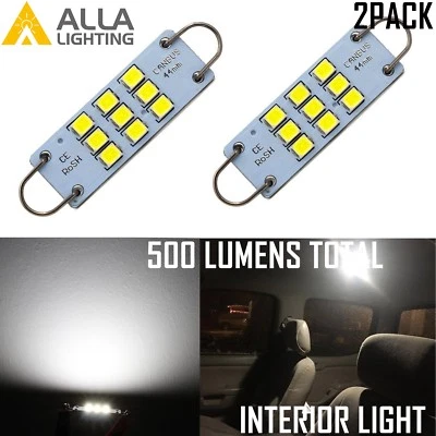 Alla Lighting 9-LED 561 Interior Dome Map Courtesy Loop Light Bulbs Lamps, White - Imagem 1 de 4