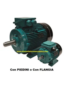 HP 1 KW 0,75 Mec 80 2800 Giri Motore Elettrico Trifase 400 V 2 Poli IE1 IE3 IE4 - Foto 1 di 11