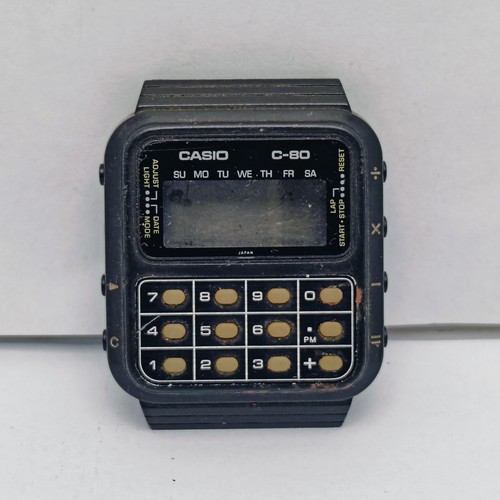 Casio W-26 80s CASIO Marlin Red Vintage Used From Japan | eBay
