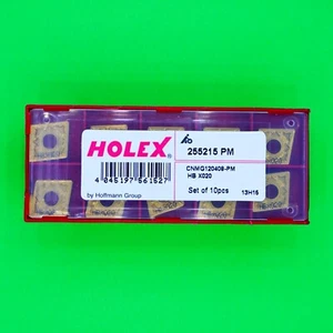 HOLEX CNMG120408-PM HBX020 - CNMG432 PM Inserts 10 Pack NEW - Picture 1 of 4