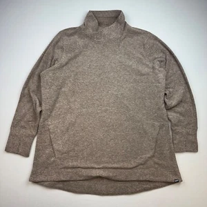Duluth Trading Frost Lake Tunic Shirt Womens 1X Plus Size Fleece Fossil 23903 - Picture 1 of 7