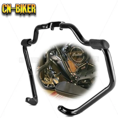 1.3" Fat Mustache Engine Guard Highway Crash Bars For Indian Chief Chieftain 14+ — 第 1/4 张图片