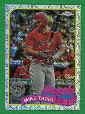 MIKE TROUT 2024 Topps Series 1 Chrome Silver Pack Mojo T89C-17 Angels - Image 1 of 2