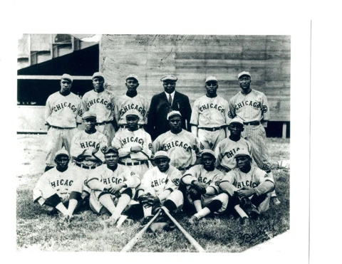 1919 CHICAGO AMERICAN GIANTS NEGRO LEAGUES TEAM 8X10  PHOTO BASEBALL HOF USA Cover
