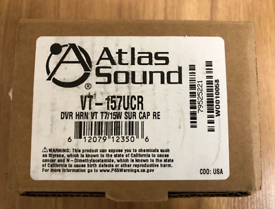 Atlas Sound VT-157UCR DVR BOCINA VT T7/15W SUR CAP BOCINA ROJA Foto 1 de 4