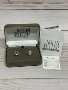 Nolan Miller Glamour Collection Rhinestone Stud Earrings - Picture 1 of 3