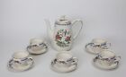 Vintage Lord Nelson Pottery England Coffee Set T'Sing Bird of Paradis Cappuccino