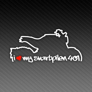 Svartpilen 401 Love Silhouette Motorrad Sticker Decal 15x9cm - Bild 1 von 3