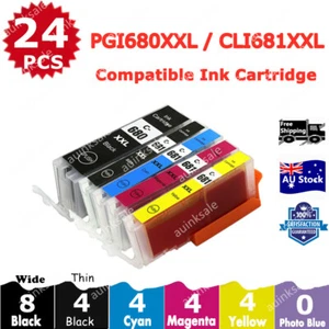 24X Compatible Ink PGI680XXL CLI681XXL PGI680XL CLI681XL For Canon PIXMA Printer - Picture 1 of 7