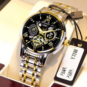 Waterproof Men Watch Stainless Steel Quartz Classic Luminous Business Wristwatch - Picture 1 of 7