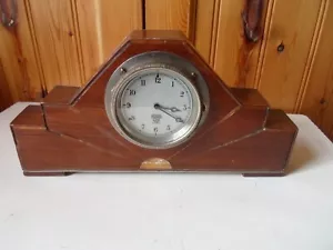 Hand Made 1930 Collectors Mantel Clock Smiths Mechanism True Art Deco Style - Picture 1 of 11