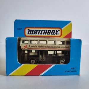 Light blue box 1981 Matchbox 1-75 MB17 London Bus Torvale Fisher Engineering - Picture 1 of 6