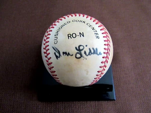 DON LIDDLE 1954 WSC NEW YORK GIANTS SIGNED AUTO VINTAGE GAME USED BASEBALL JSA - Picture 1 of 3