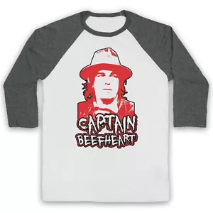 CAPTAIN BEEFHEART DON VAN VLIET UNOFFICIAL ROCK MUSIC 3/4 SLEEVE BASEBALL TEE - Picture 1 of 11