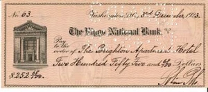 "RARE! “Renowned Peruvian Diplomat" Solon Polo Hand Signed Check Dated 1923 - Picture 1 of 1