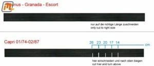 FORD Cortina MK4 door rubber seal shaft outer 1,06m for 1 door - Bild 1 von 1