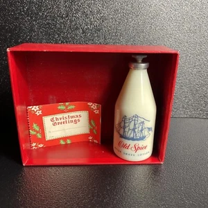 Old Spice Aftershave Vintage Bottle Original Christmas Box Full Bottle - Picture 1 of 16