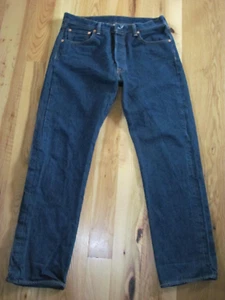 Levis 501xx Small E Blue Denim Med Dark Wash Straight Herren 35 x 34 (H19) - Bild 1 von 9