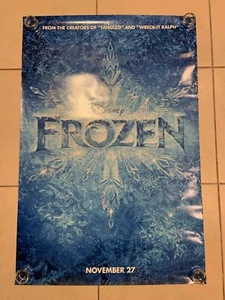 FROZEN Original Teaser Film Poster 27""x40"" ein Blatt doppelseitig DISNEY SELTEN - Bild 1 von 10