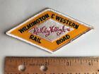 Vtg Wilmington & Western Railroad Red Clay Valley rain ride Hat Shirt Patch NOS