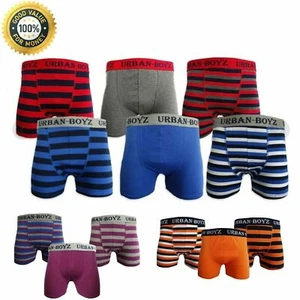 Brand New Mens Urban Boyz Stripe Boxer Shorts Pants Underwear All Sizes Lot - Picture 1 of 4
