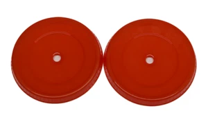 Dos tapas de repuesto Starbucks 24 oz Venti reutilizables para taza fría naranja - Imagen 1 de 2