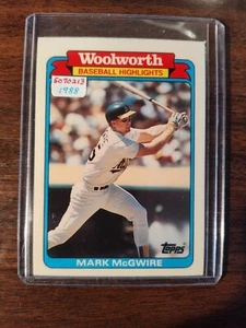 Topps Woolworth Baseball Highlights 1988 - Mark McGwire #15 de 33 - Oakland A's - Imagen 1 de 2