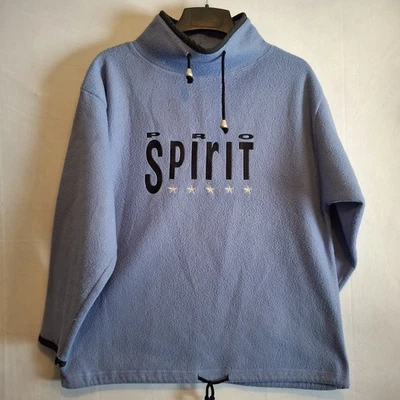 Sudadera De Colección Años 80 90 Pro Spirit Polar Talla L/XL Azul Púrpura Bordada   Foto 1 de 4