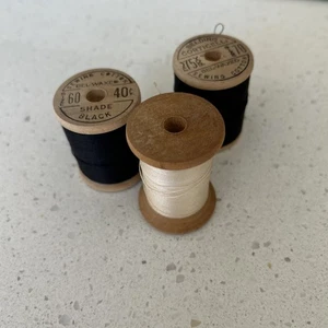 Carrete de madera de hilo de coser vintage - Imagen 1 de 1