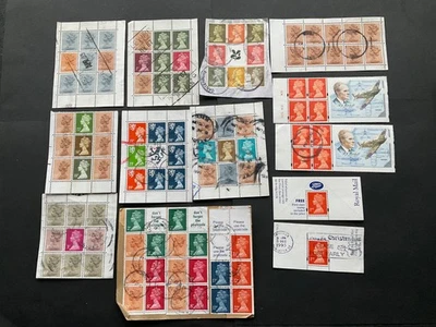 Colección de estampillas GB de 45 paneles de folletos usados + prestigio, controles de cilindro, etc. Foto 1 de 3