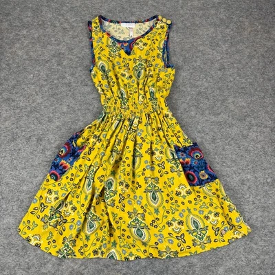 Matilda Jane 435 Daisy Chain Dress Pockets Rayon Floral Girls 12 - Image 1 of 4