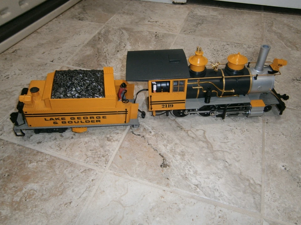 LGB 2119D G Scale Lake George and Boulder 2-6-0 Mogul Steam Locomotive & Tender - Image 1 of 4