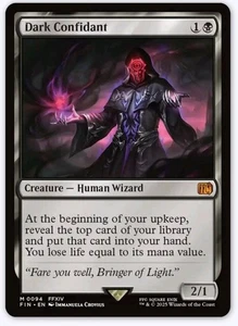 2025 Magic Final Fantasy Dark Confidant Mythic Rare #0094 MTG - Picture 1 of 5