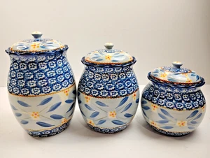 Temptations Old World blau 3er Set Kanister mit Deckel von Tara - Bild 1 von 13