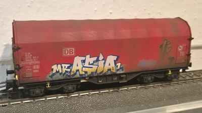 Märklin Schiebeplanwagen 47226, gealtert / patiniert - Bild 1 von 4