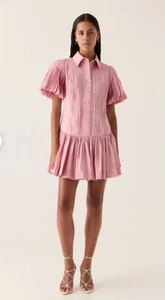 Size 6 AJE MYTHOS PINTUCKED MINI DRESS. Excellent condition. Rrp $455 - Picture 1 of 11