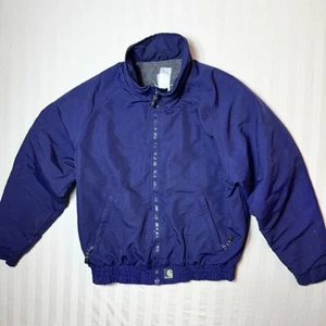 Vintage Carhartt Jacke Herren XL Blau J72 Workshield Wasserdicht Fleece Gefüttert Y2K - Bild 1 von 24