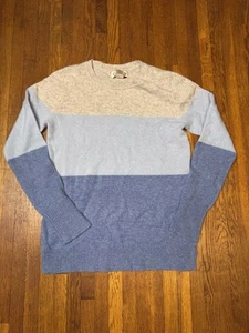 Maglione girocollo Nanette Lepore donna 100% cashmere color block taglia M blu - Foto 1 di 5