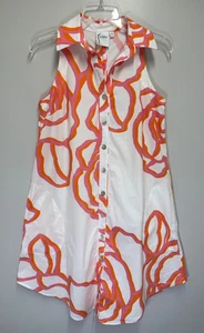 Finley Sleeveless Collared Swing Dress Women’s Sz XS Contour Rose Poplin Cotton - Picture 1 of 8