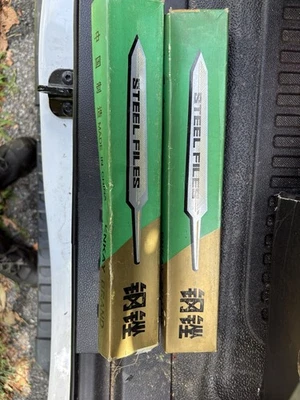 Enkay Files (6)  10" Wood Half Round Steel & (5) 10" Half Round Steel Bew China - Image 1 of 4